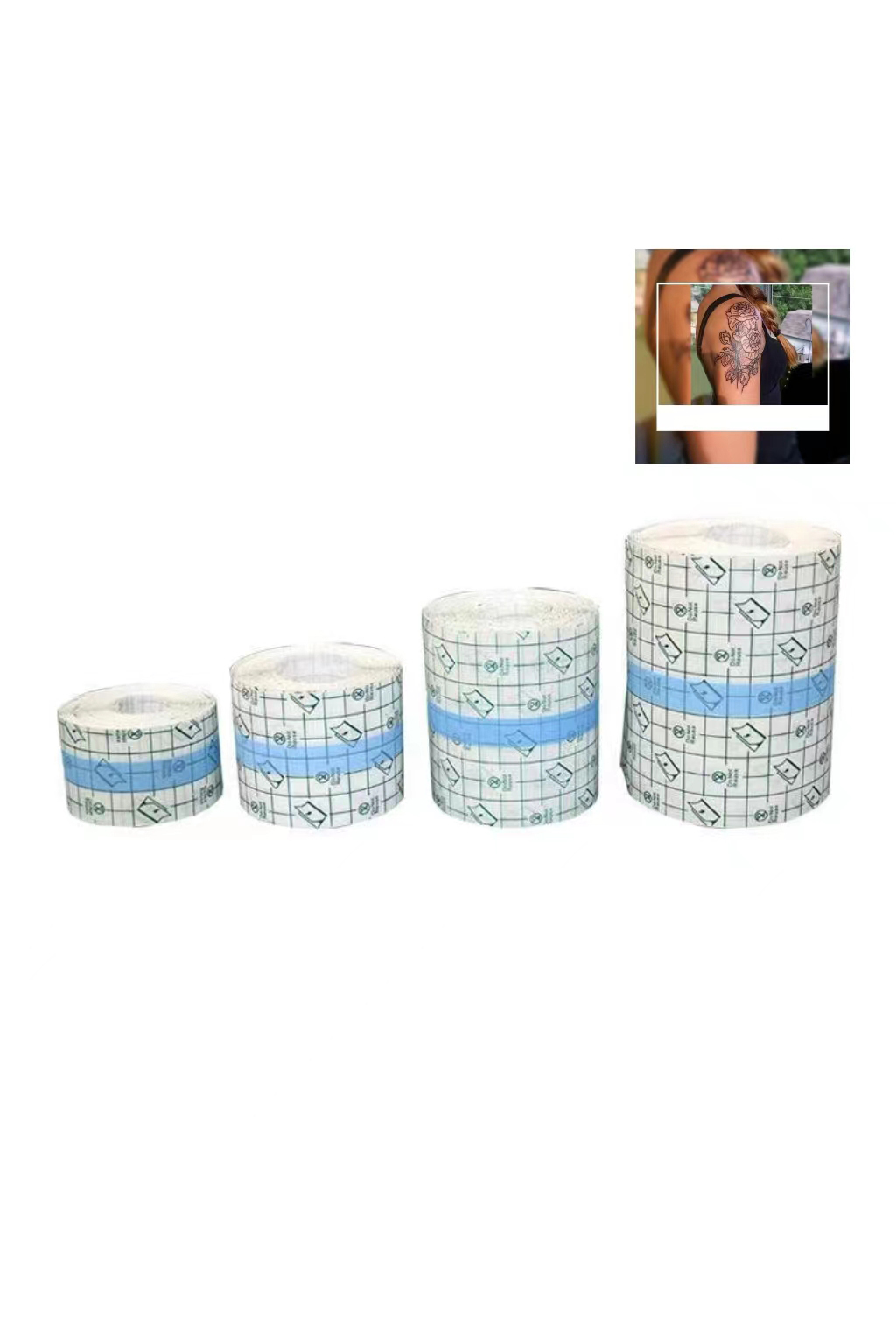 1 Roll Transparent Adhesive Wrap Tattoo Aftercare Bandage