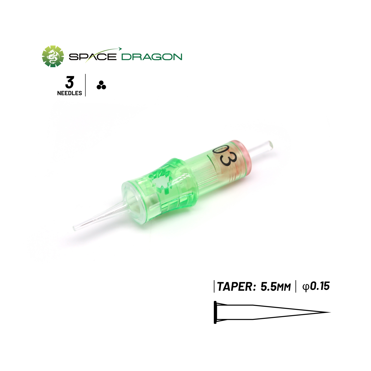 Spacedragon SP6-PMU #04 #06#8#10#12 Round Liner Permanent Makeup Needle Cartridge