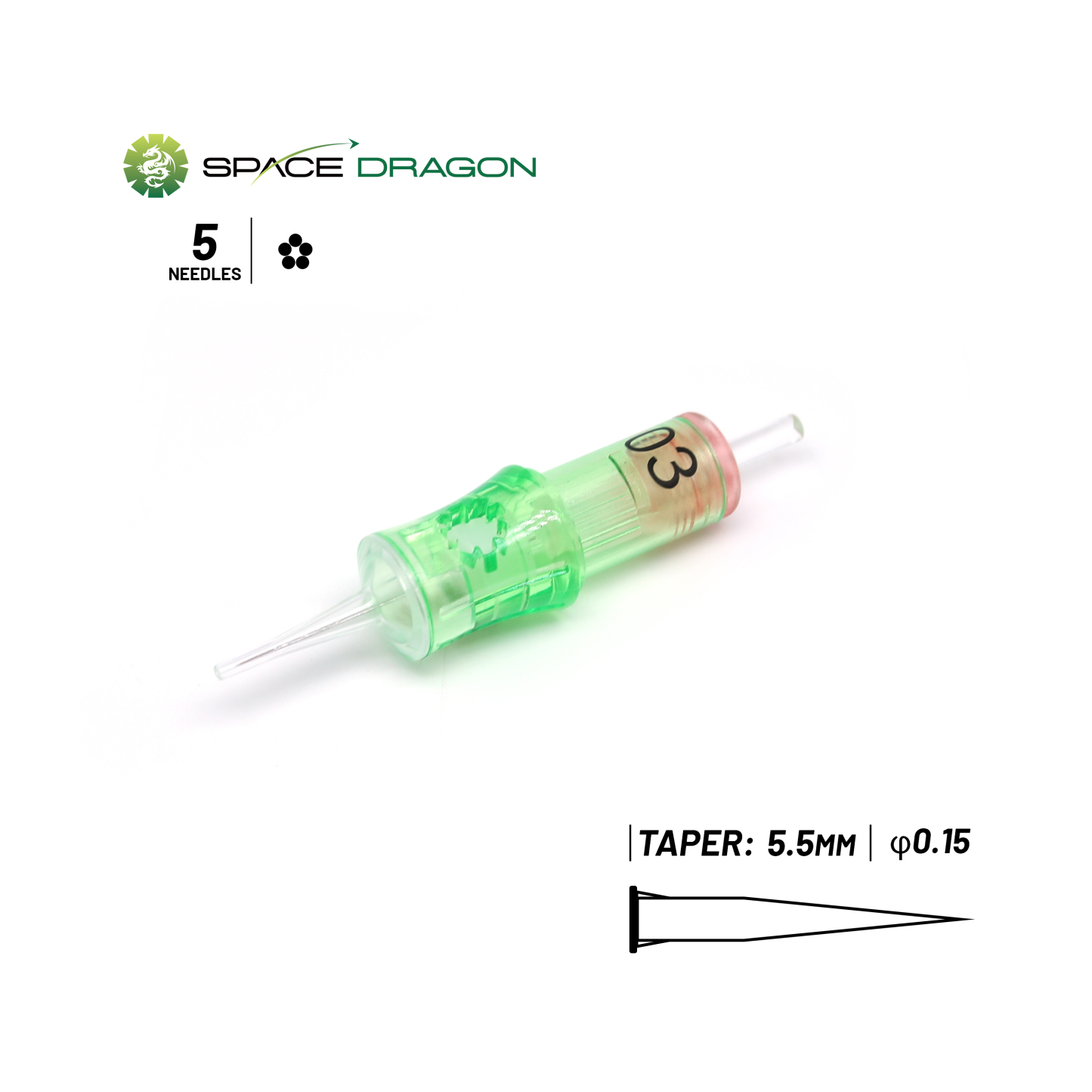 Spacedragon SP6-PMU #04 #06#8#10#12 Round Liner Permanent Makeup Needle Cartridge