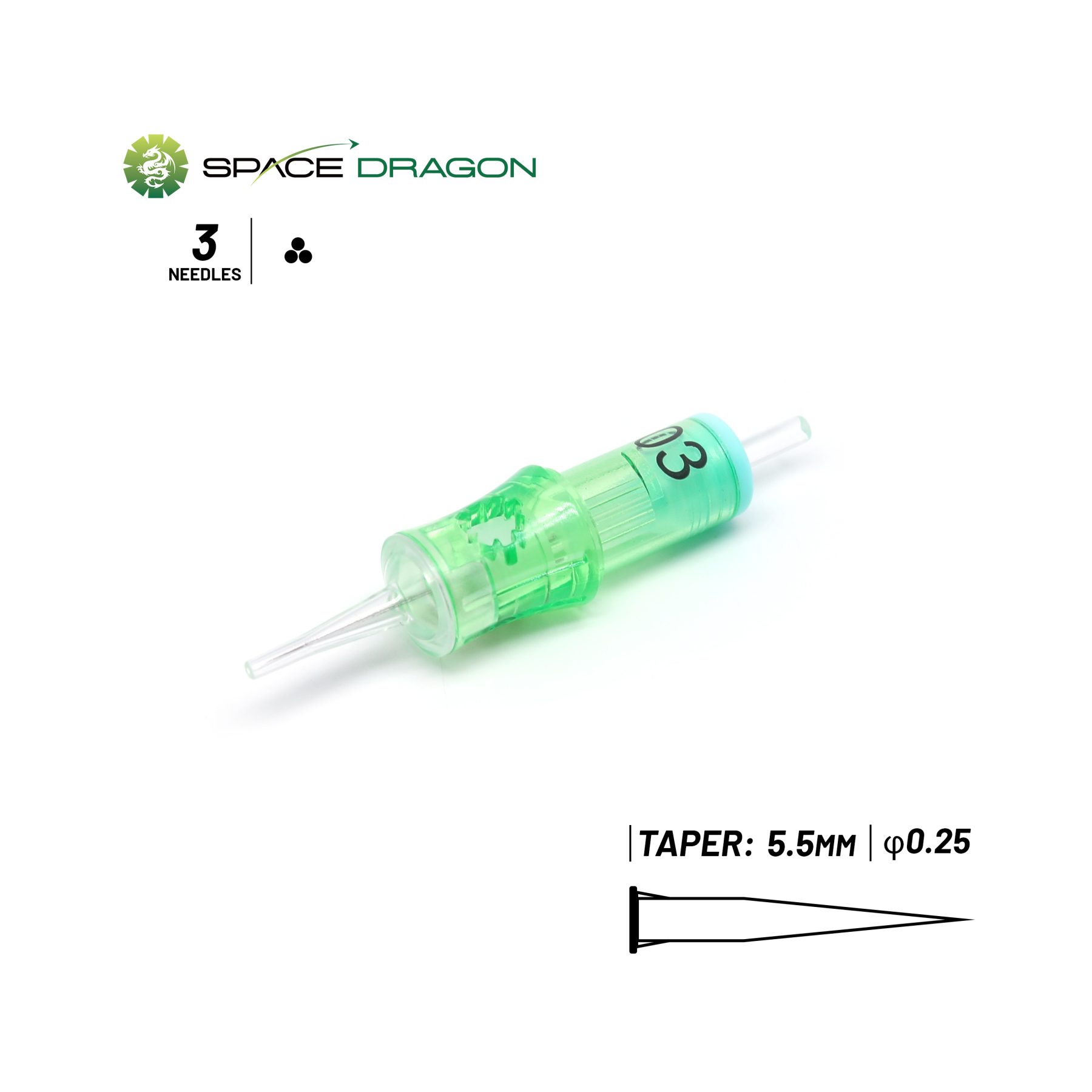 Spacedragon SP6-PMU #04 #06#8#10#12 Round Liner Permanent Makeup Needle Cartridge