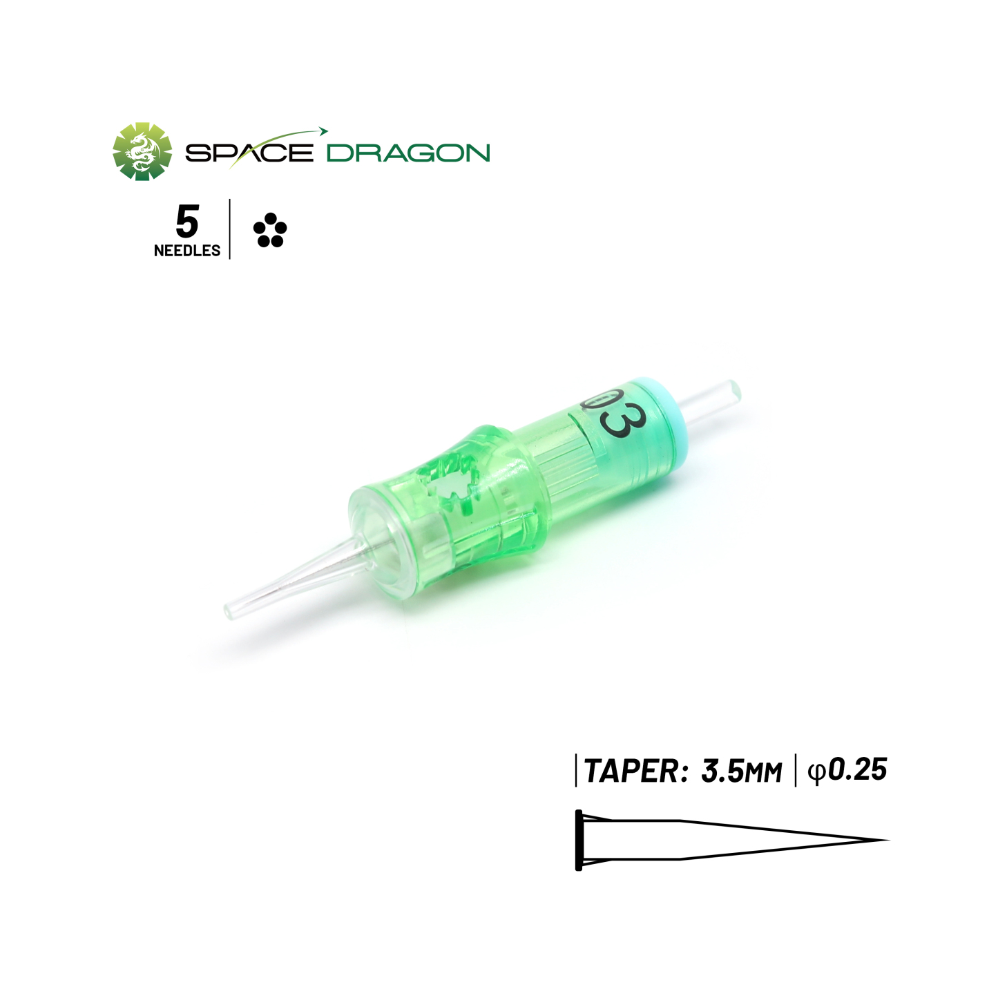 Spacedragon SP6-PMU #8 #10 Round Shader Permanent Makeup Needle Cartridge