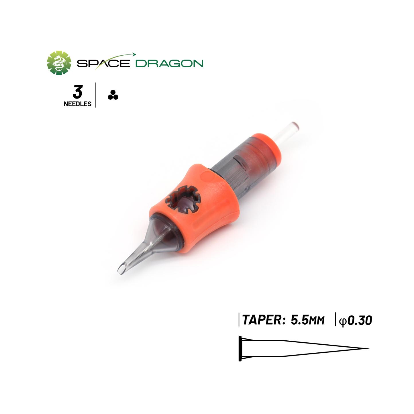 Spacedragon SP5 #10 0.3MM Round Liner Tattoo Cartridge Needle 