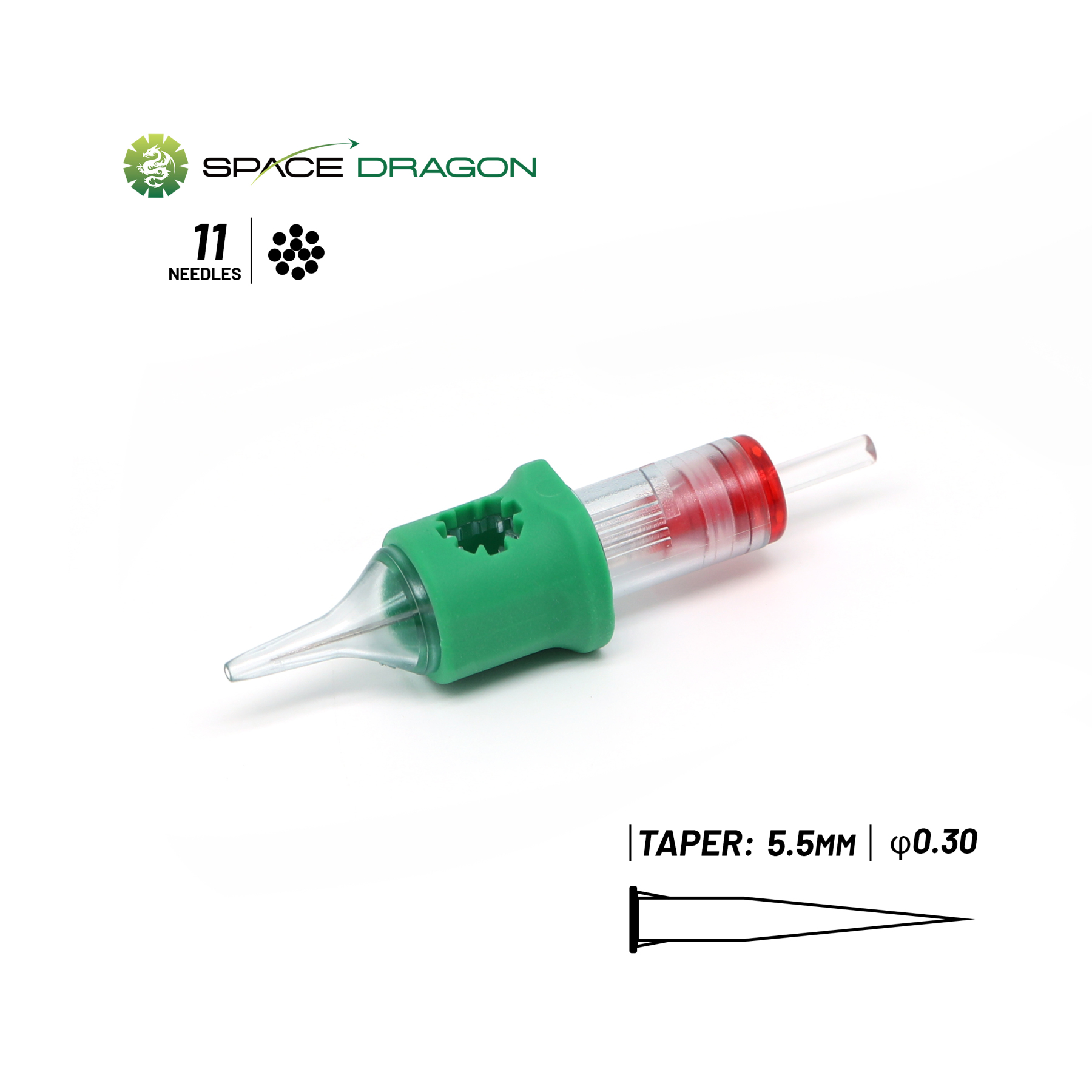 Spacedragon SP4 #10 0.3MM Round Liner Tattoo Needle Cartridges