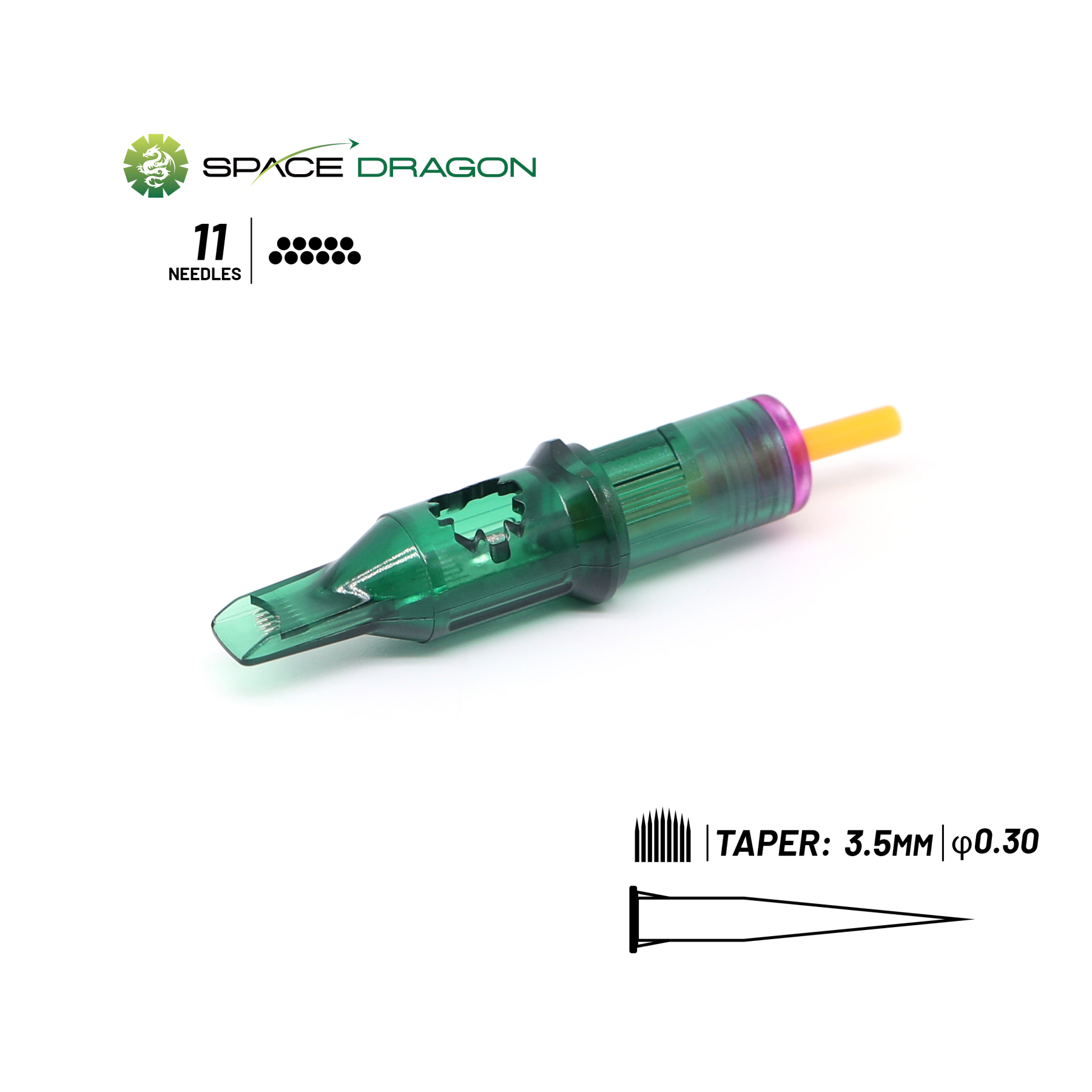 Spacedragon SP3 #10 0.3mm Round Magnum Tattoo Needle Cartridges