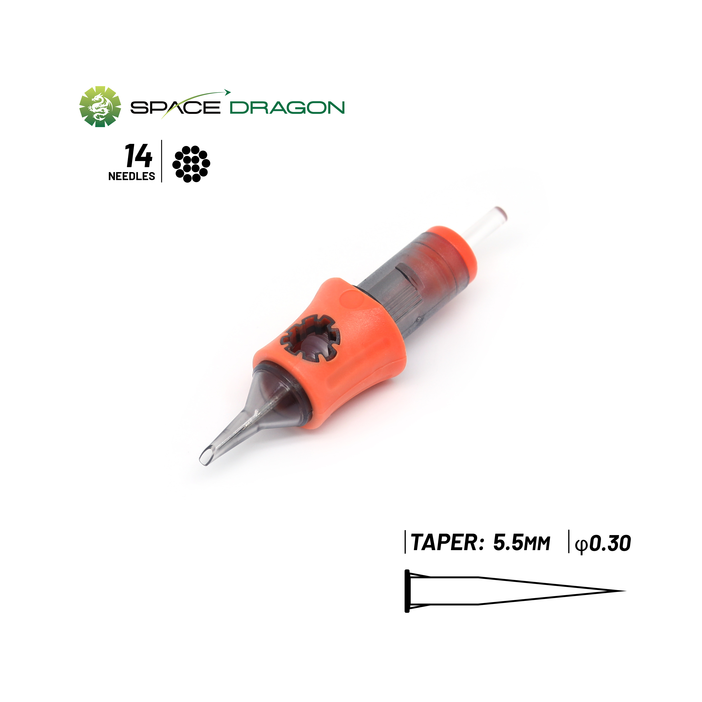 Spacedragon SP5 #10 0.3MM Round Liner Tattoo Cartridge Needle 