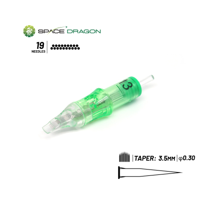 Spacedragon SP6 #10 0.3mm Round Magnum Tattoo Needle Cartridges