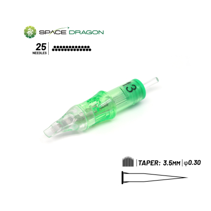 Spacedragon SP6 #10 0.3mm Round Magnum Tattoo Needle Cartridges