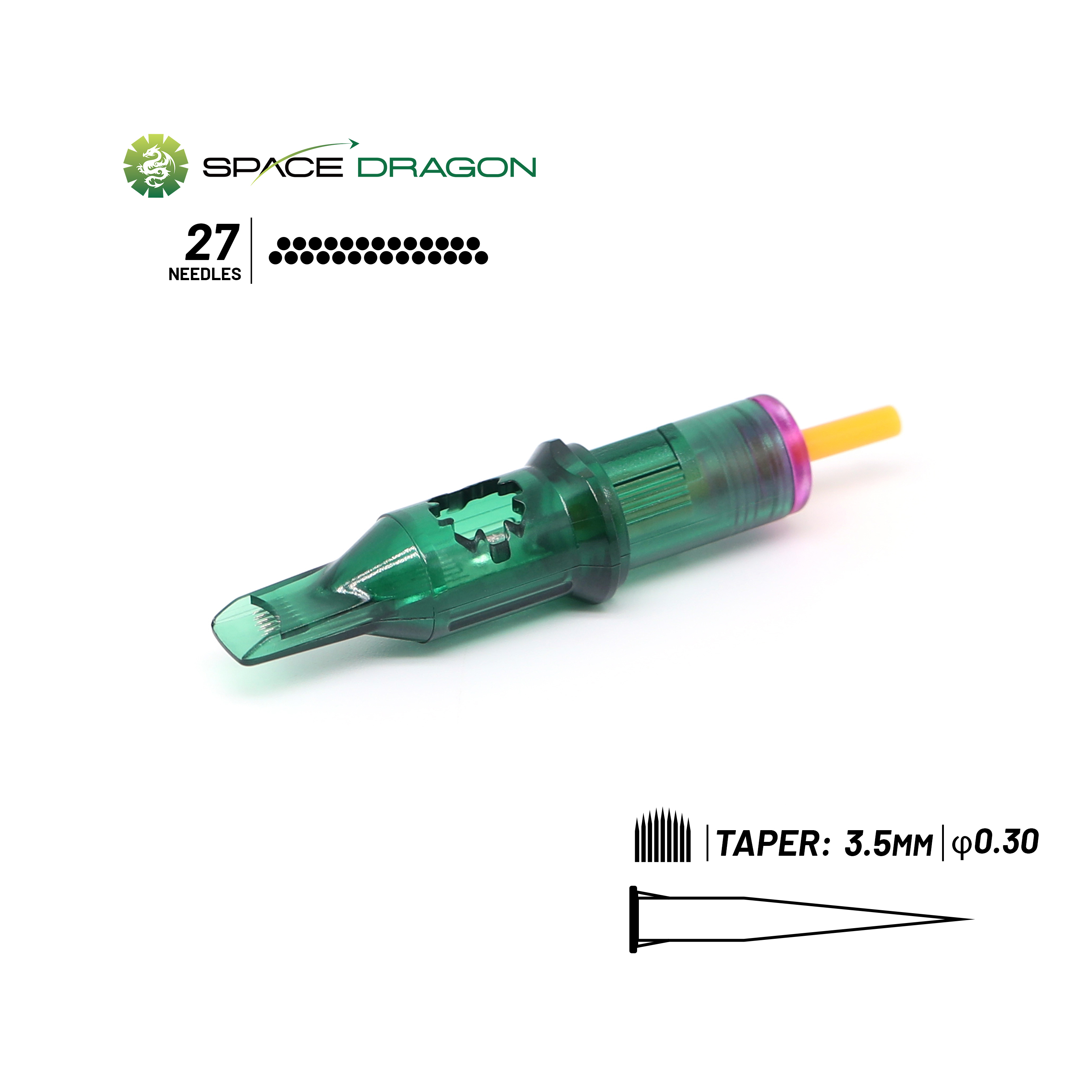 Spacedragon SP3 #10 0.3mm Round Magnum Tattoo Needle Cartridges