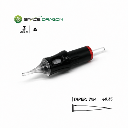 Spacedragon LPT6 Tattoo Cartridge Needles | EO Gas Sterilized Professional Needles (20pcs Box)