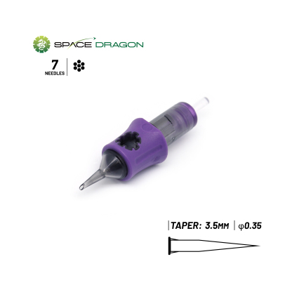 Spacedragon SP5 #12 0.35mm Round Shader Tattoo Cartridge Needle