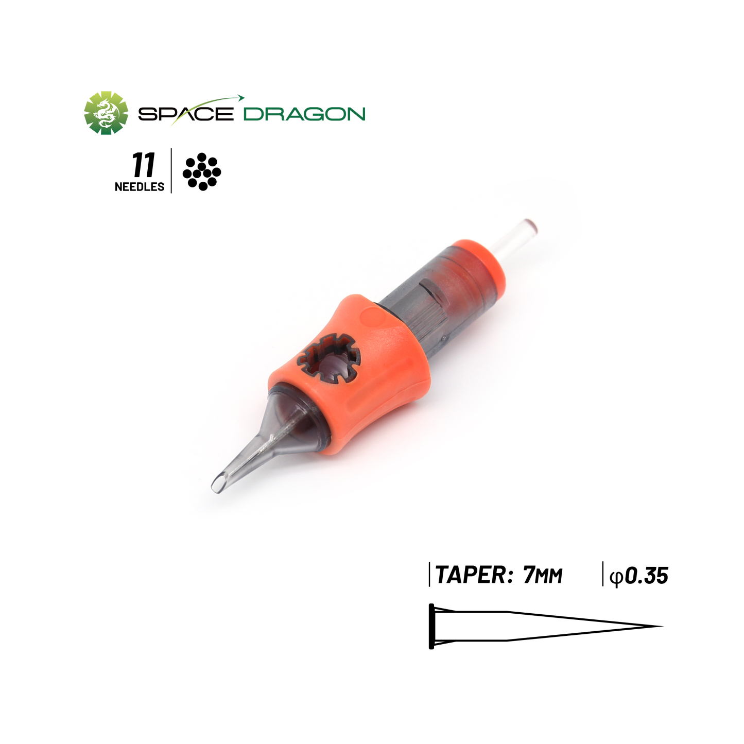 Spacedragon SP5 #12 0.35MM  Round Liner Tattoo Cartridge Needle