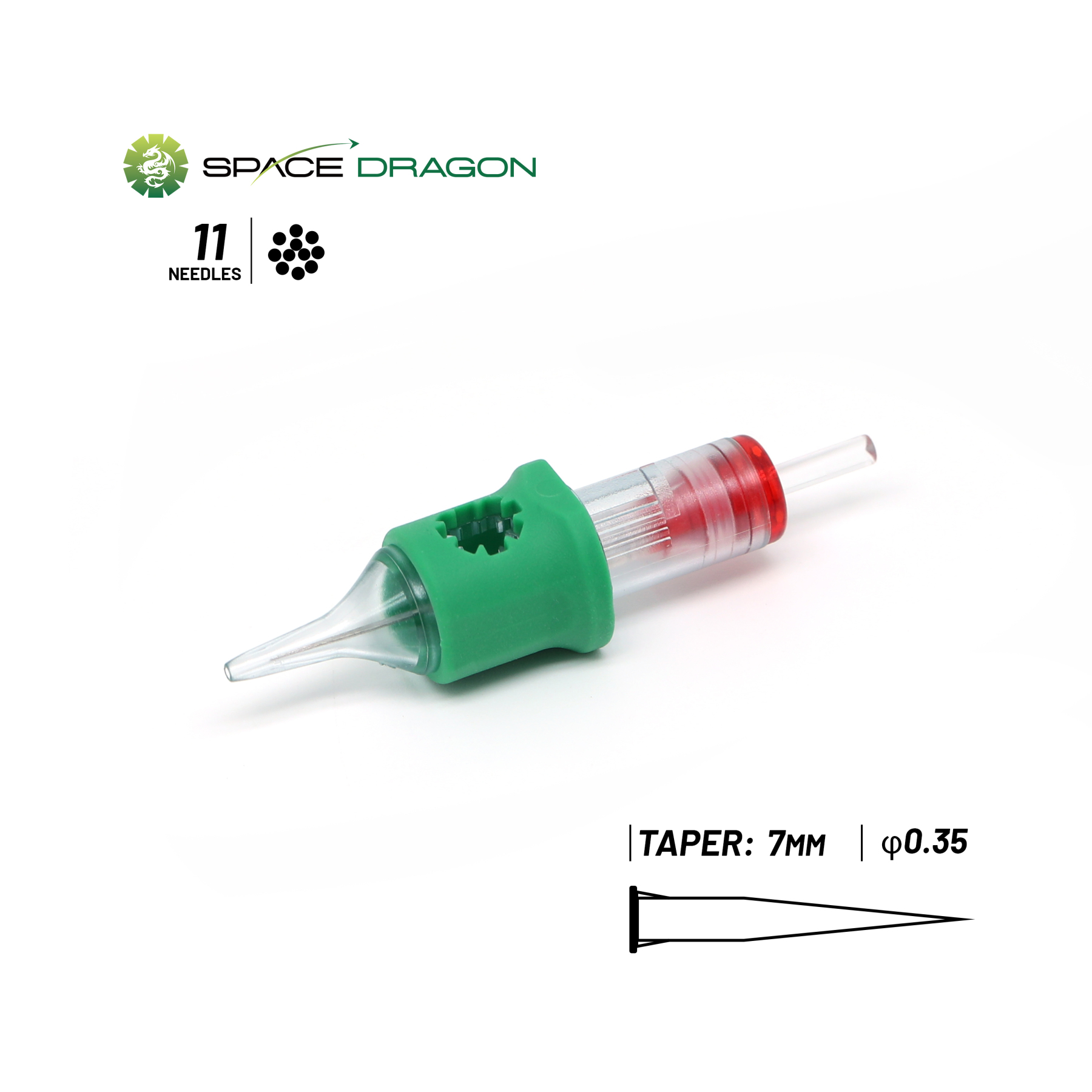 Spacedragon SP4 #12 0.35MM  Round Liner Tattoo Needle Cartridges