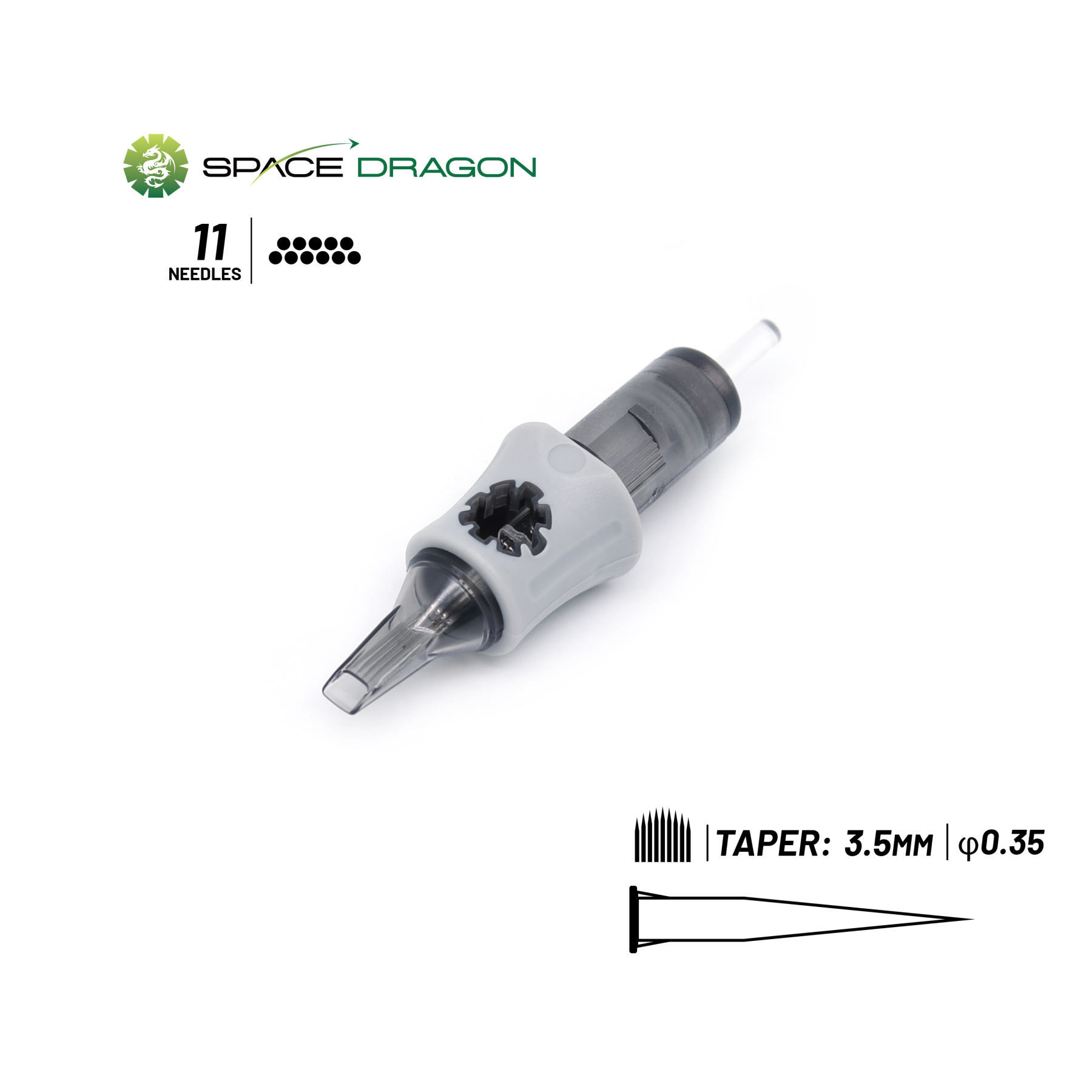 Spacedragon SP5 #12 0.35mm Round Magnum Tattoo Cartridge Needle