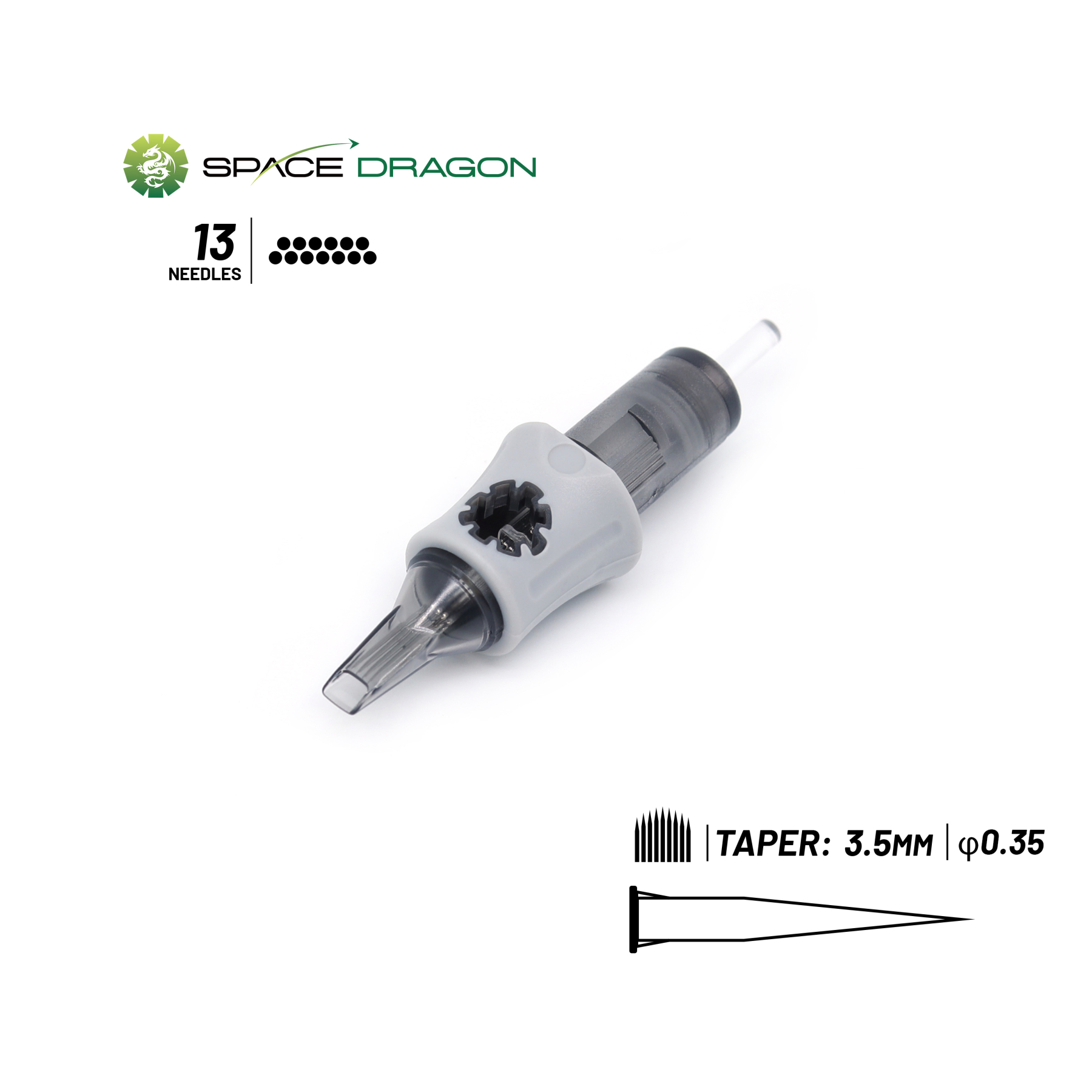 Spacedragon SP5 #12 0.35mm Round Magnum Tattoo Cartridge Needle