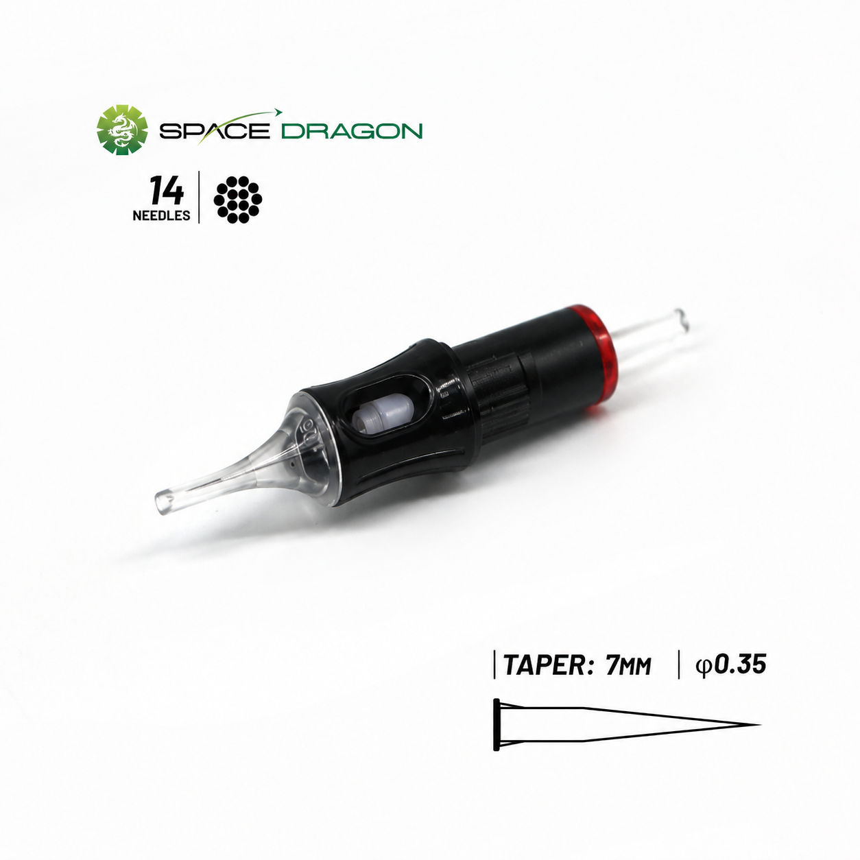Spacedragon LPT6 Tattoo Cartridge Needles | EO Gas Sterilized Professional Needles (20pcs Box)