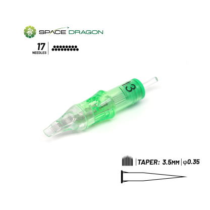 Spacedragon SP6 #12 0.35mm Round Magnum Tattoo Needle Cartridges