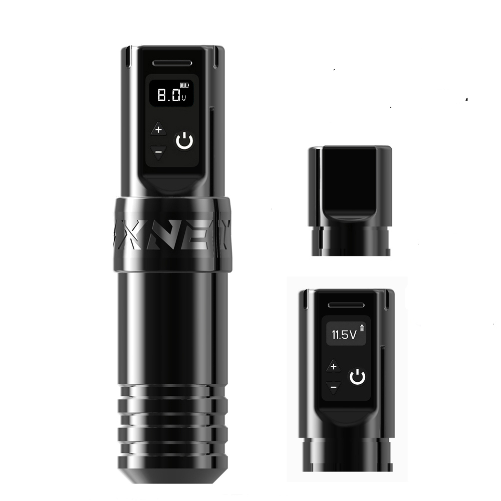 Xnet Torch Rotary Tattoo Machine with Extra Battery 2400mAh Capacity Black
