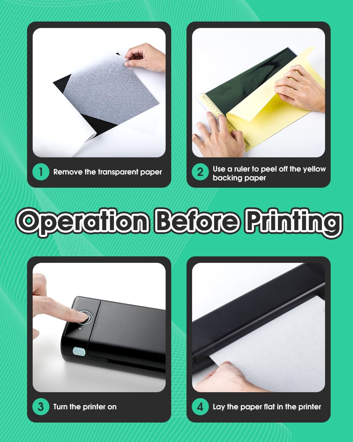 Phomemo M08F Wireless Tattoo Transfer Stencil Printer, Thermal Tattoo Machine with 10pcs Free Transfer Paper, Tattoo Printer Kit for Tattoo Artists & Beginners, Compatible with Smartphone & Pc