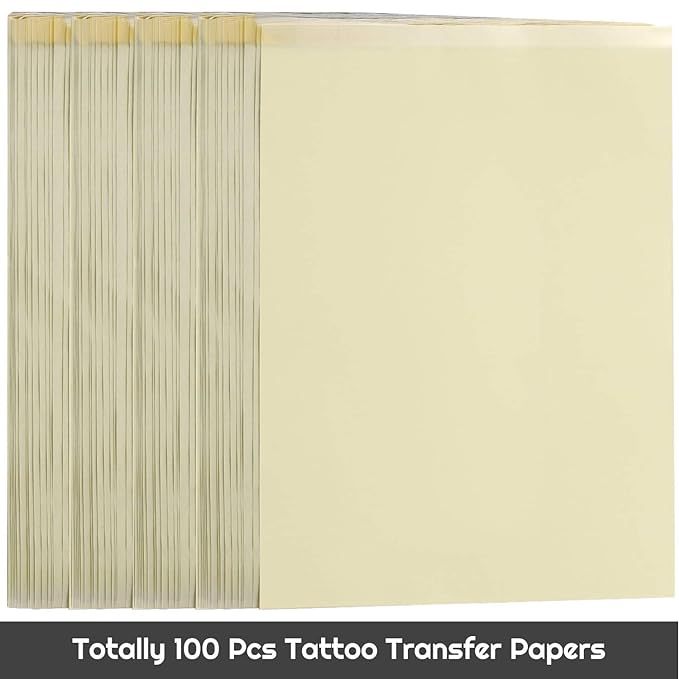 100 Sheets Tattoo Stencil Transfer Paper for Tattooing Blue