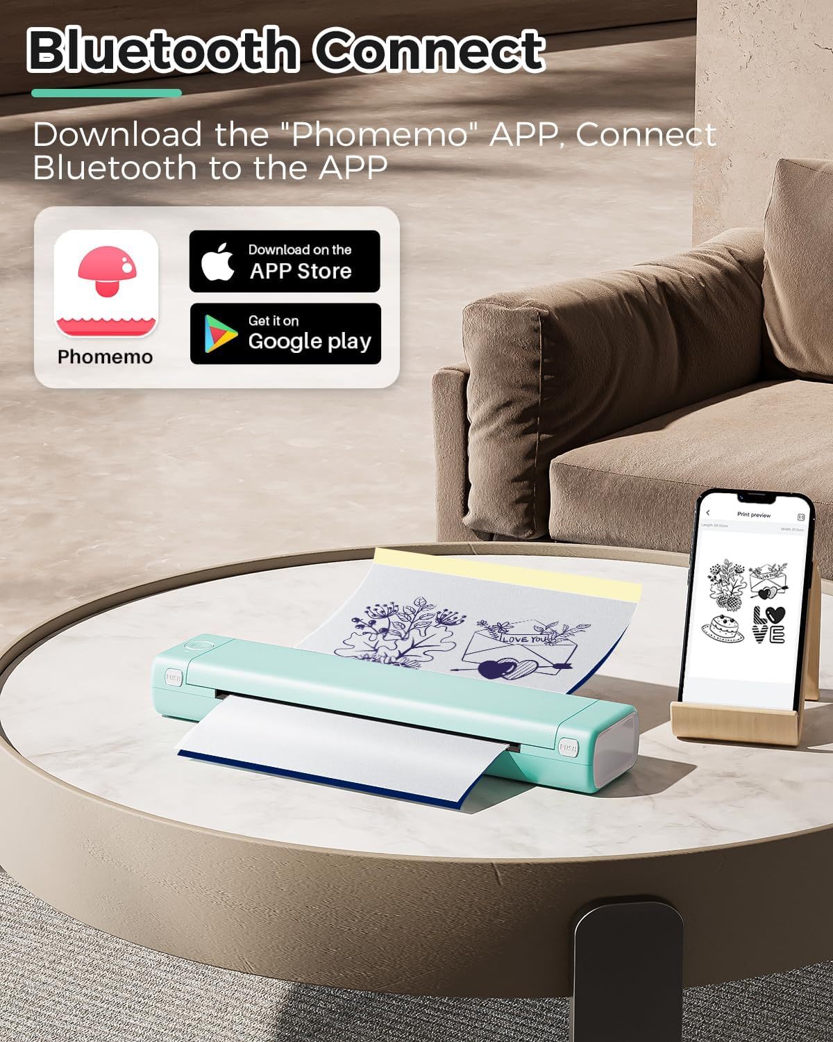 Phomemo M08F Wireless Tattoo Transfer Stencil Printer