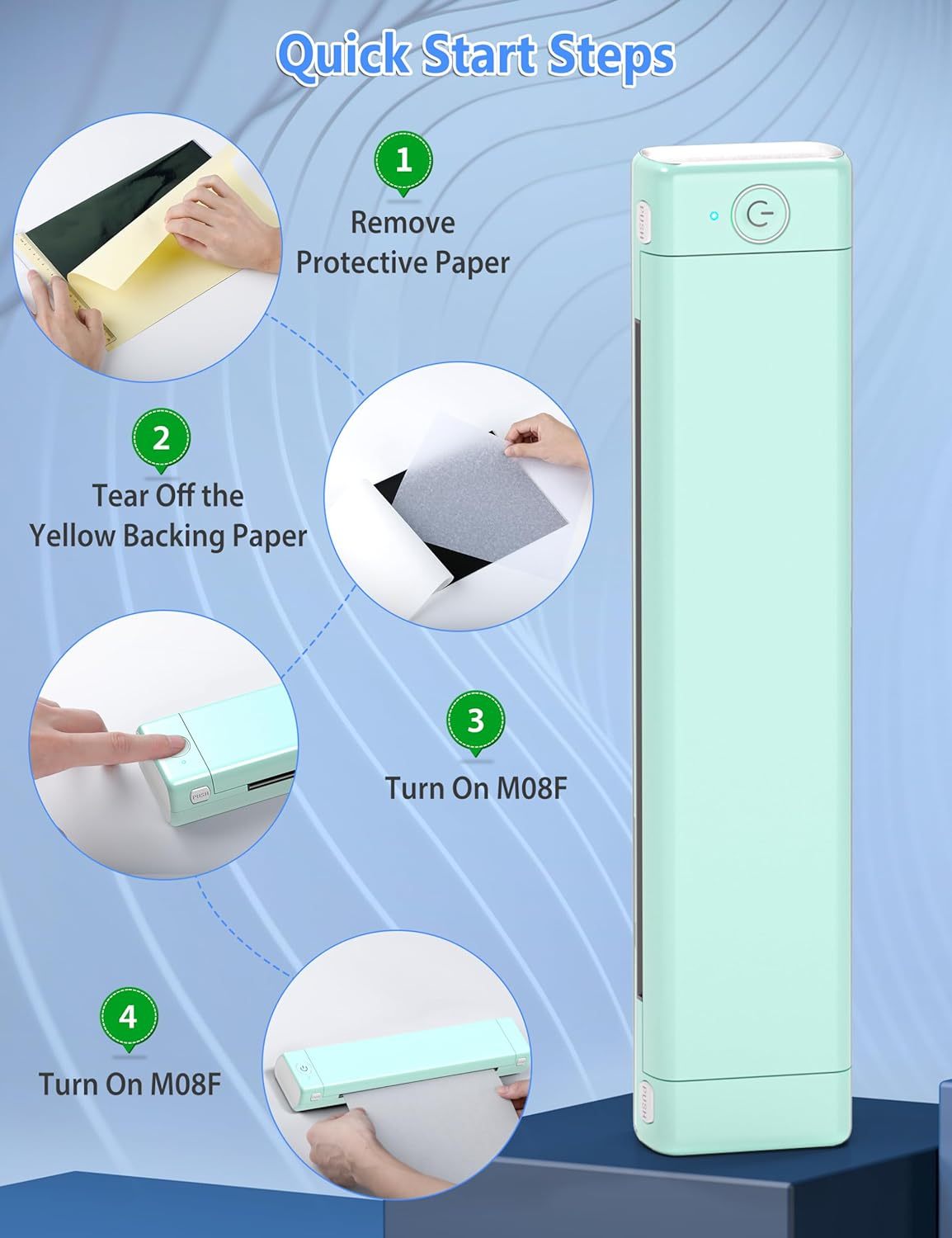 Phomemo M08F Wireless Tattoo Transfer Stencil Printer