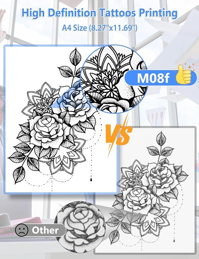 Phomemo M08F Wireless Tattoo Transfer Stencil Printer