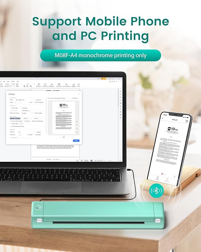 Phomemo M08F Wireless Tattoo Transfer Stencil Printer