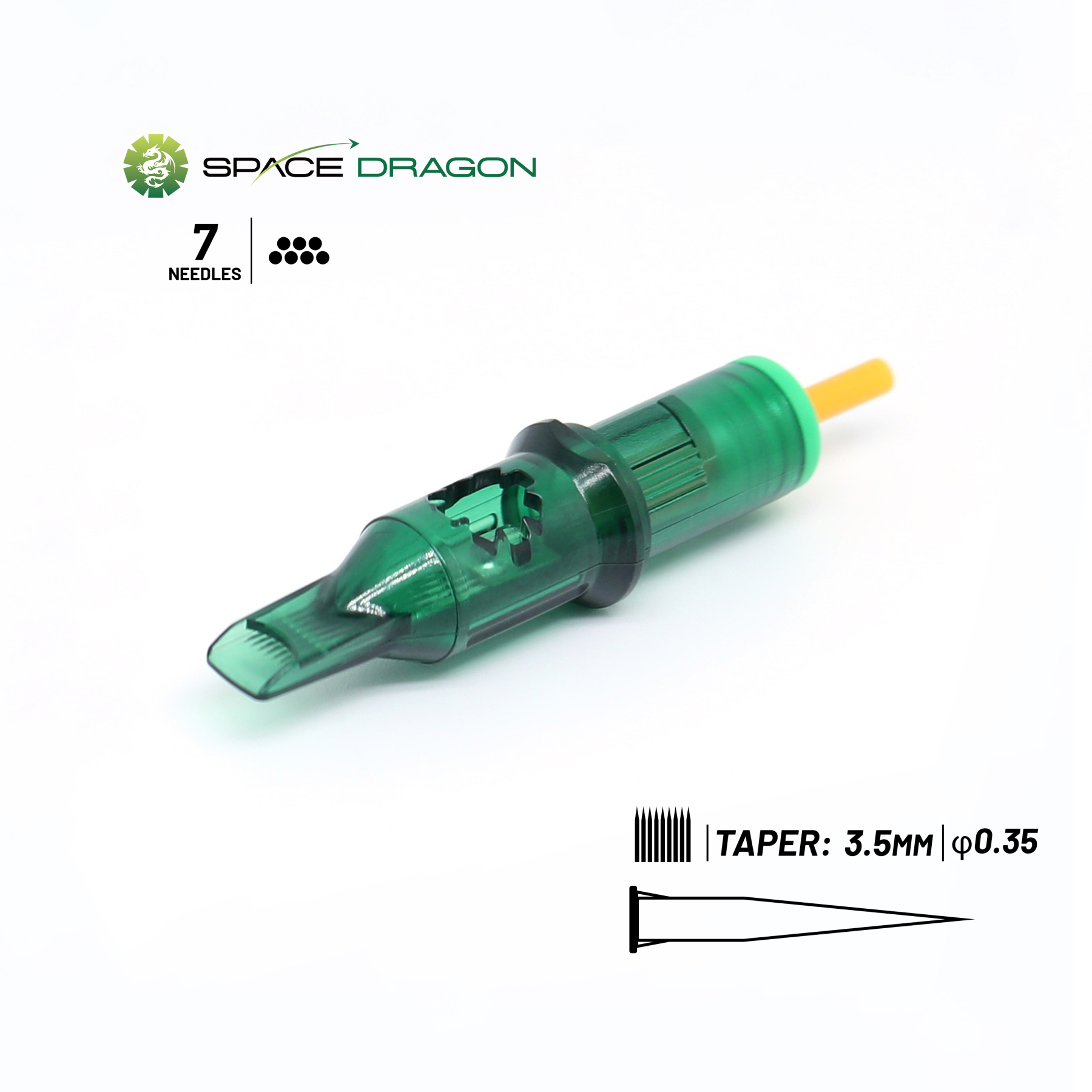 SpaceDragon SP3 #12 0.35mm Magnum1 Tattoo Needle Cartridges