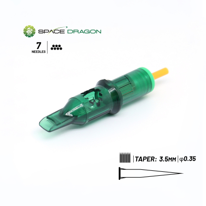 SpaceDragon SP3 #12 0.35mm Magnum1 Tattoo Needle Cartridges