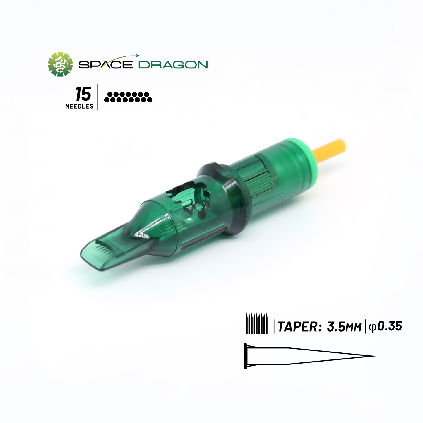 SpaceDragon SP3 #12 0.35mm Magnum1 Tattoo Needle Cartridges
