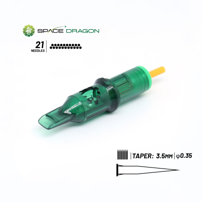 SpaceDragon SP3 #12 0.35mm Magnum1 Tattoo Needle Cartridges