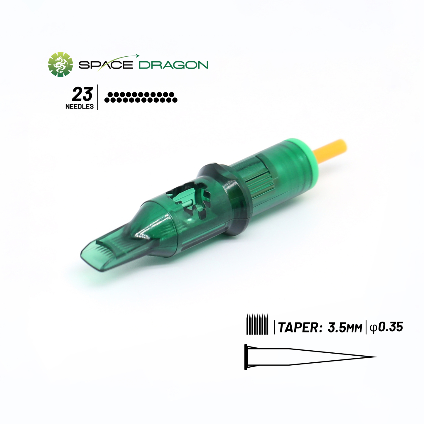 SpaceDragon SP3 #12 0.35mm Magnum1 Tattoo Needle Cartridges
