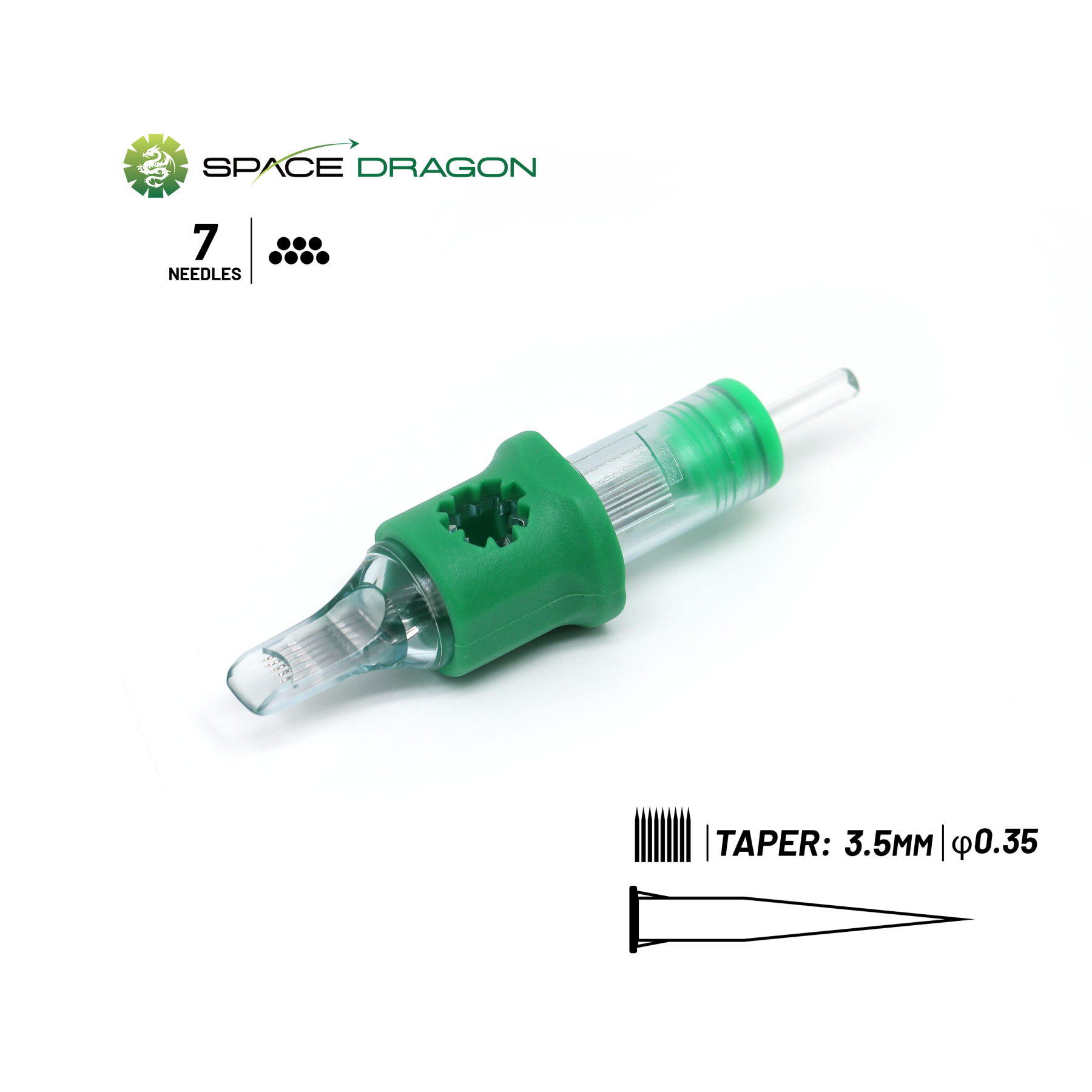 SpaceDragon SP4 #12 0.35mm Magnum1 Tattoo Needle Cartridges