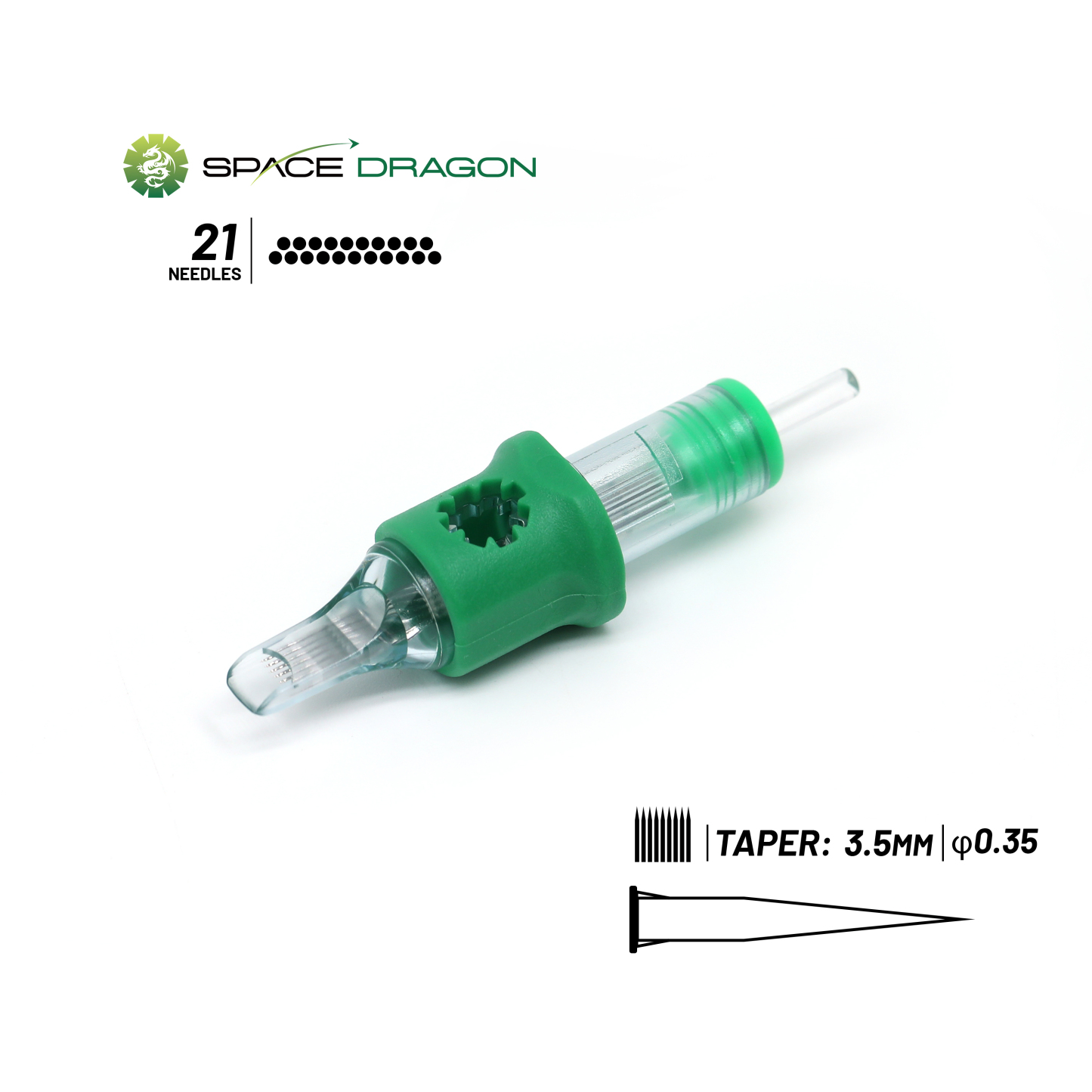 SpaceDragon SP4 #12 0.35mm Magnum1 Tattoo Needle Cartridges