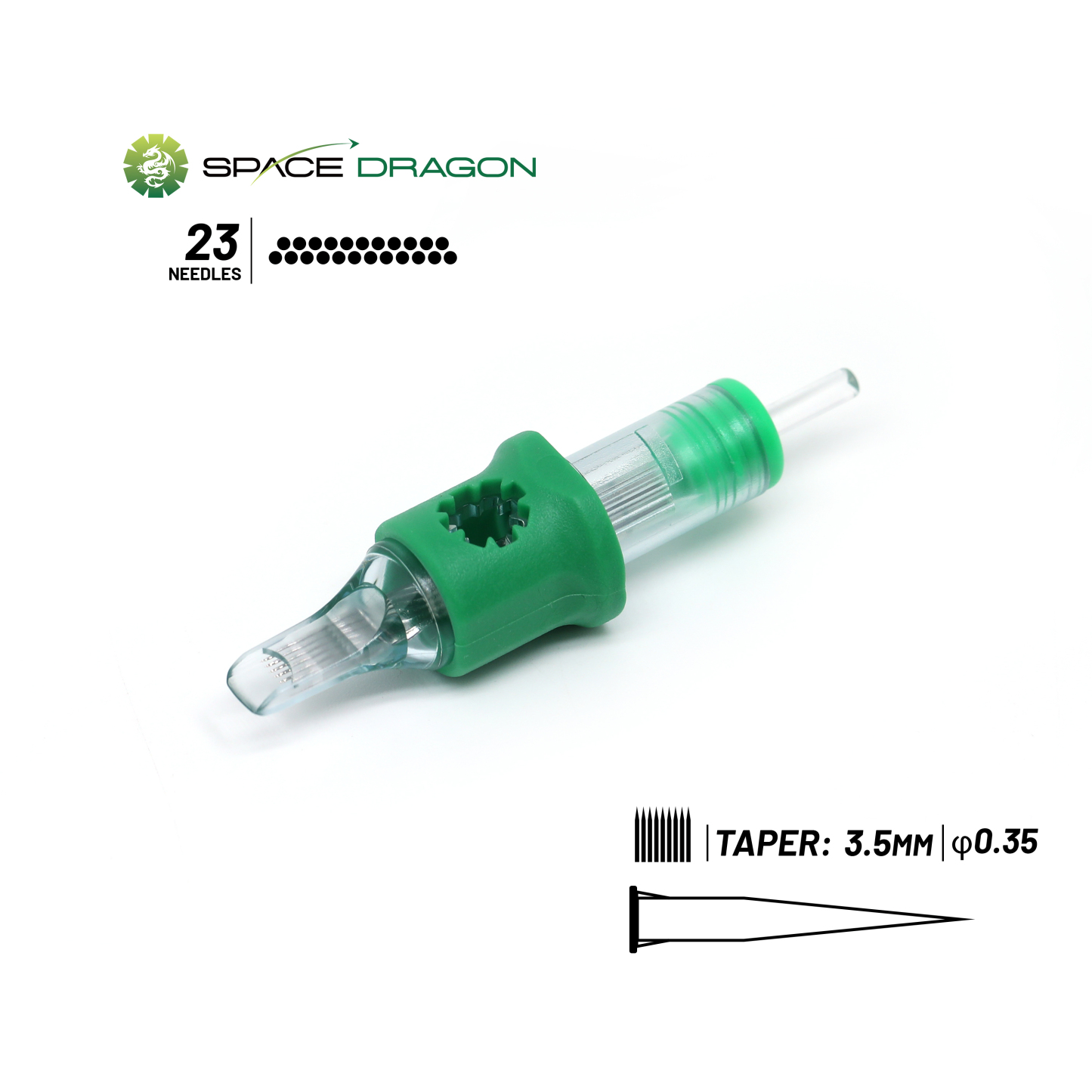 SpaceDragon SP4 #12 0.35mm Magnum1 Tattoo Needle Cartridges