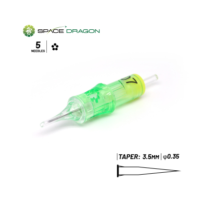 Spacedragon SP6 #12 0.35mm Round Shader Tattoo Needle Cartridges