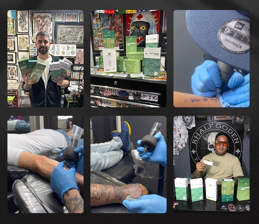 Real customer feedback from global tattoo artists and wholesale partners about Spacedragon Tattoo cartridge needles and OEM ODM services