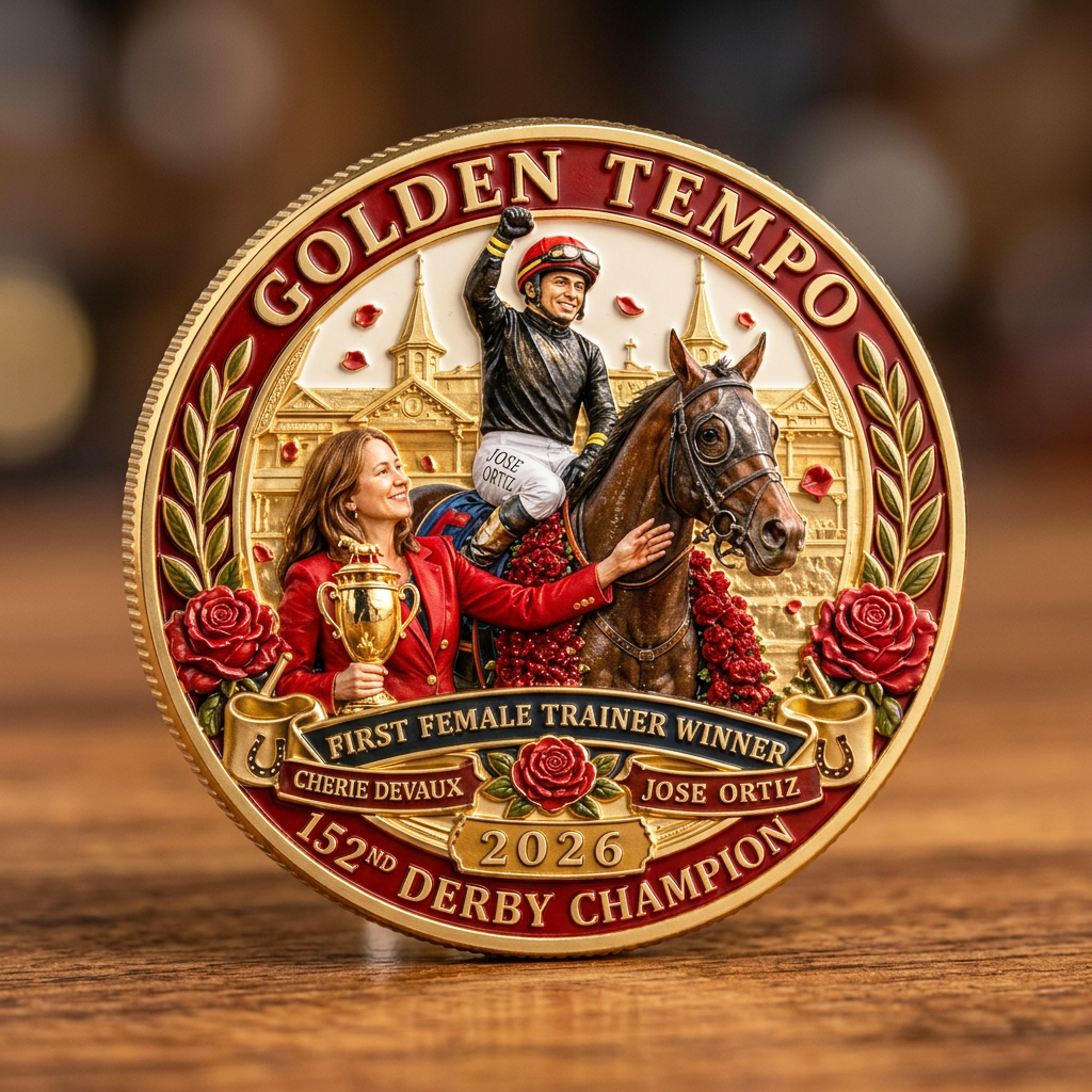 Golden Tempo’s Glory:The 152nd Kentucky Derby Champion Commemorative Coin