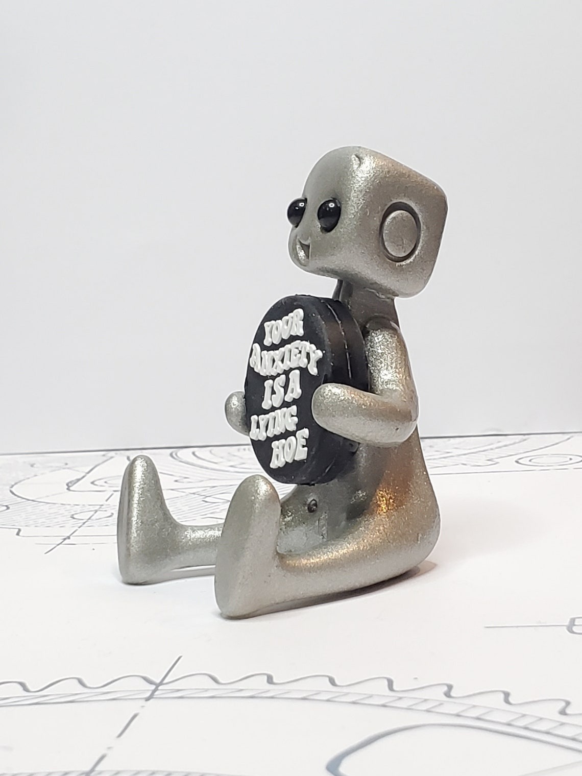 Mental Health Robot Figurine