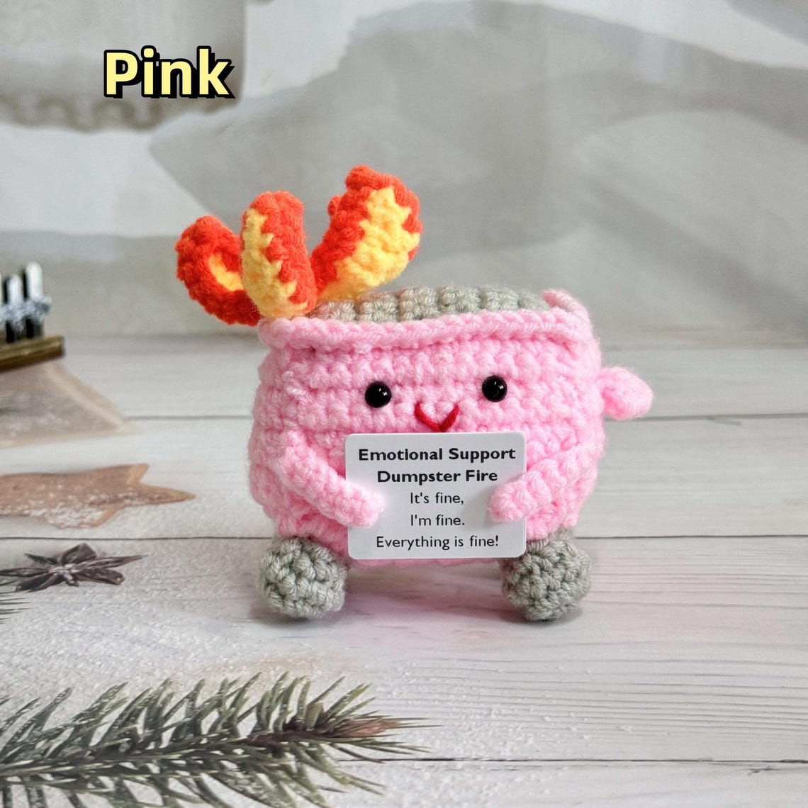 Adorable Crochet Dumpster Fire - BUY 3 GET 1 FREE