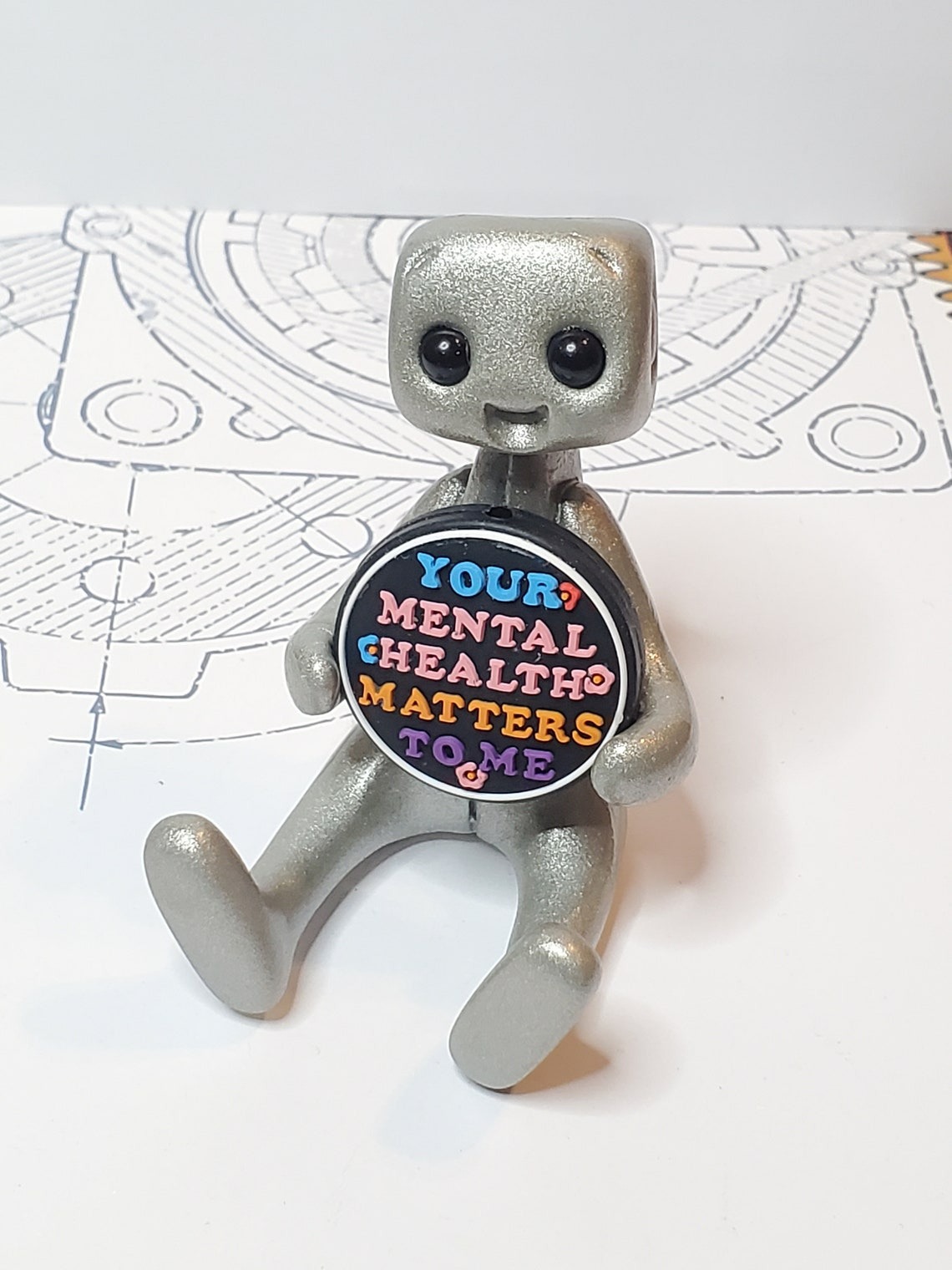 Mental Health Robot Figurine