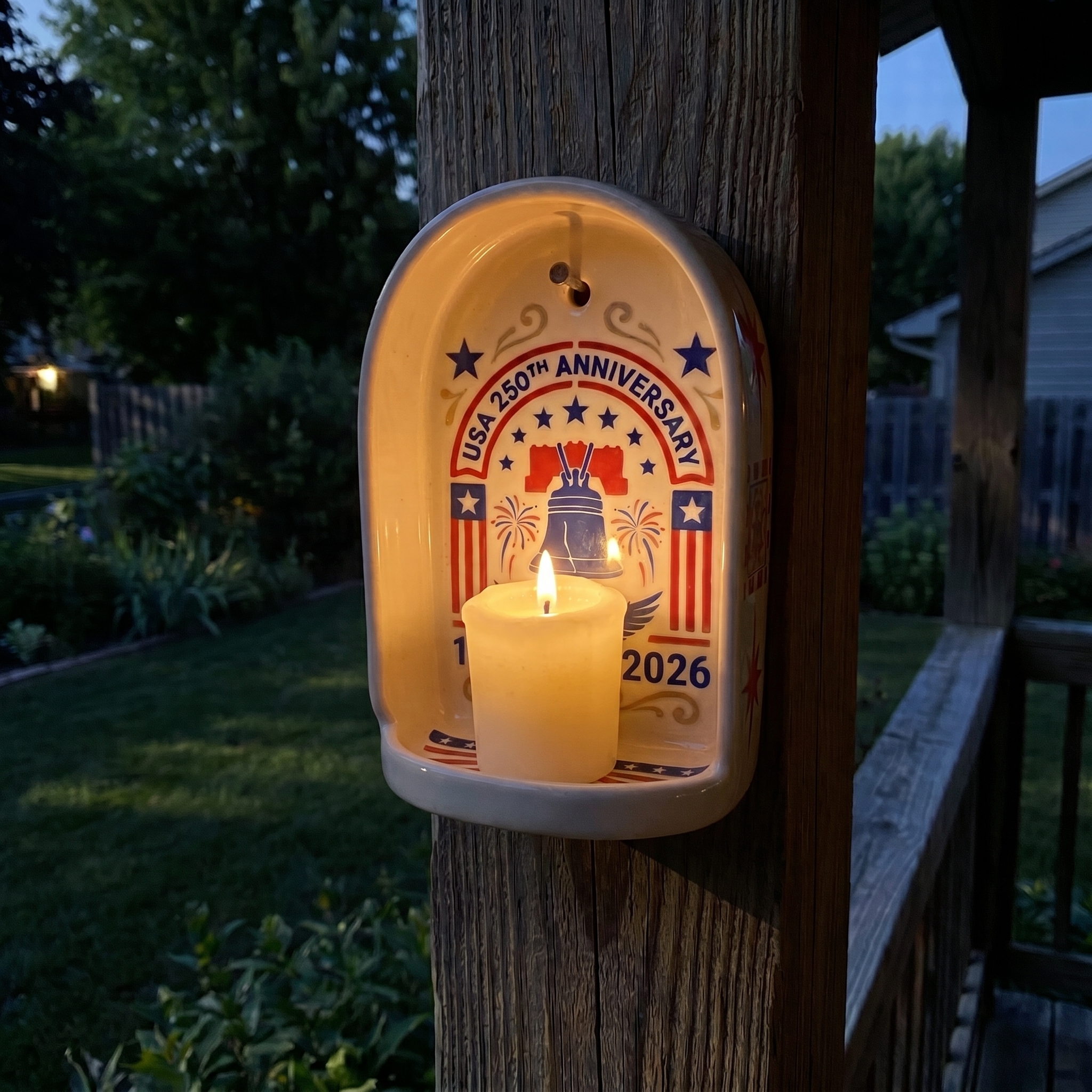 🔥 1776–2026 Freedom Tribute Candle Holder – Limited 250th Anniversary Edition