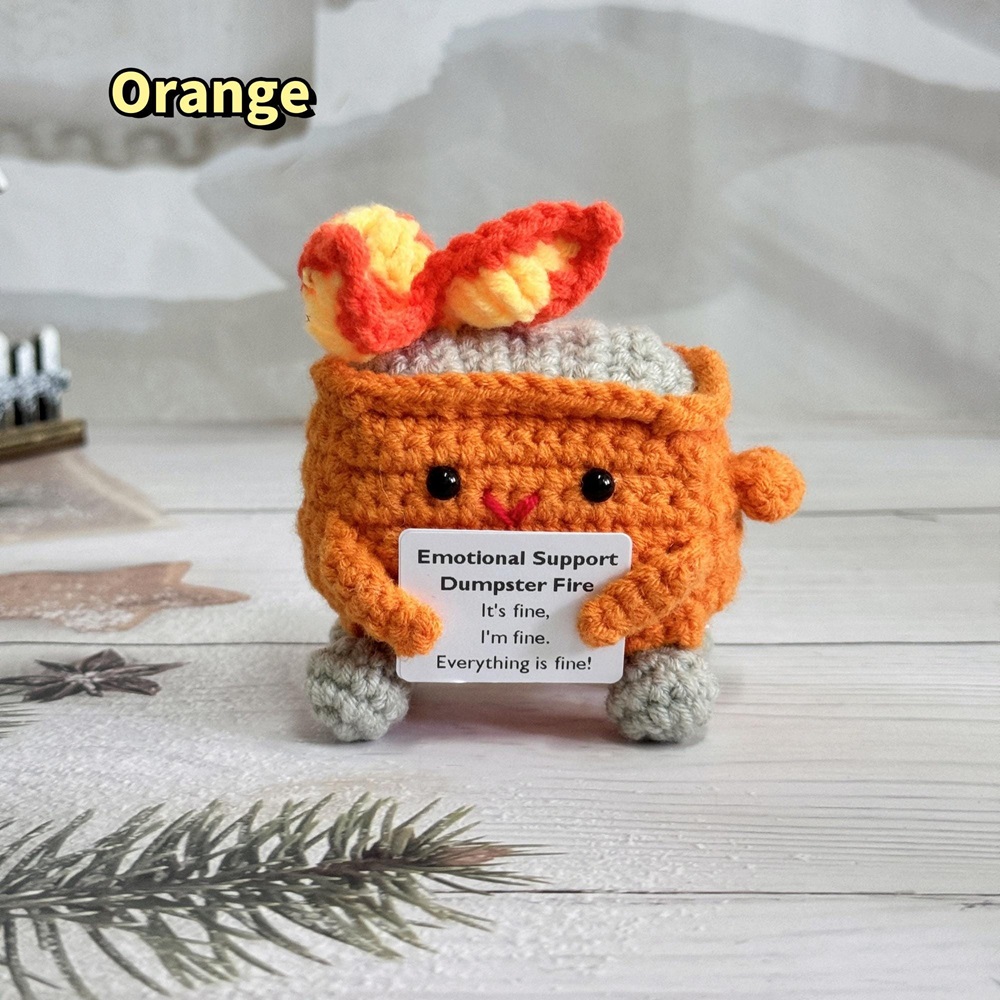 Adorable Crochet Dumpster Fire - BUY 3 GET 1 FREE