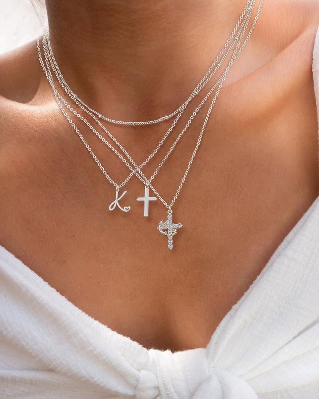 Cross Pendant Choker Necklace