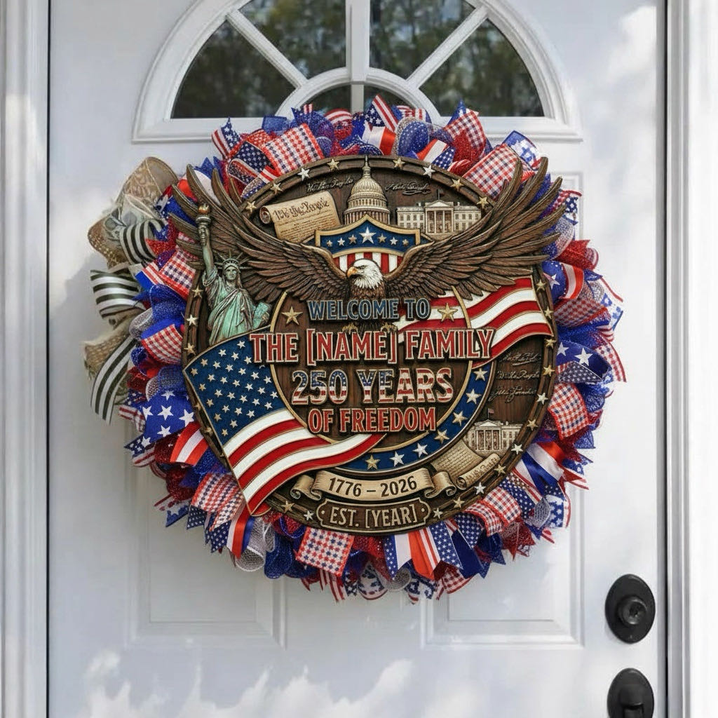 250th Anniversary Custom Family Welcome Sign 🛡️