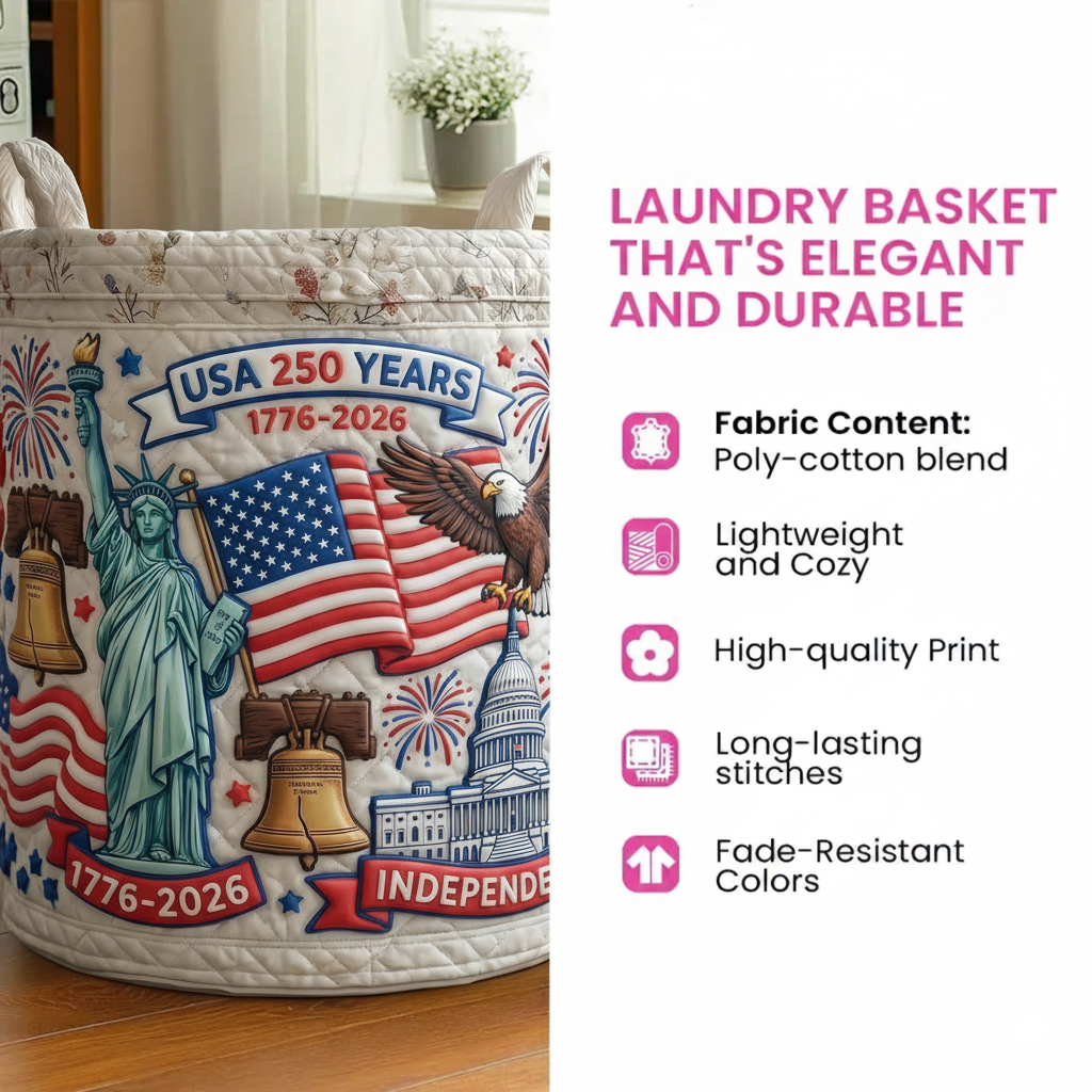 USA 250th Anniversary Heritage Storage Basket