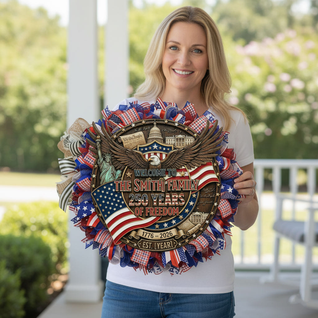 250th Anniversary Custom Family Welcome Sign 🛡️