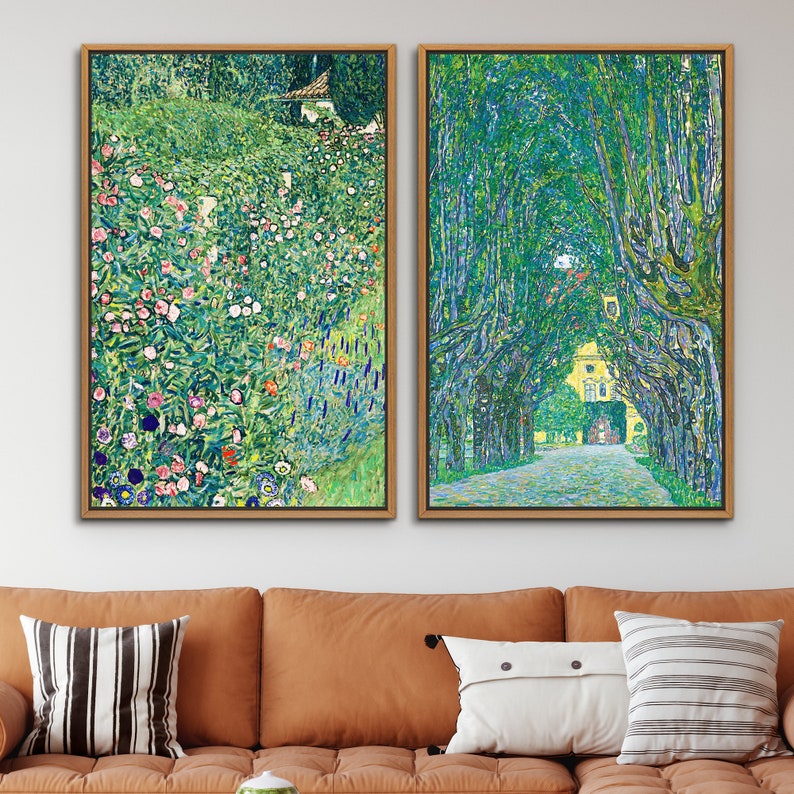 Set Of Two Framed Canvas Digitally Printed Wall Art Print#03