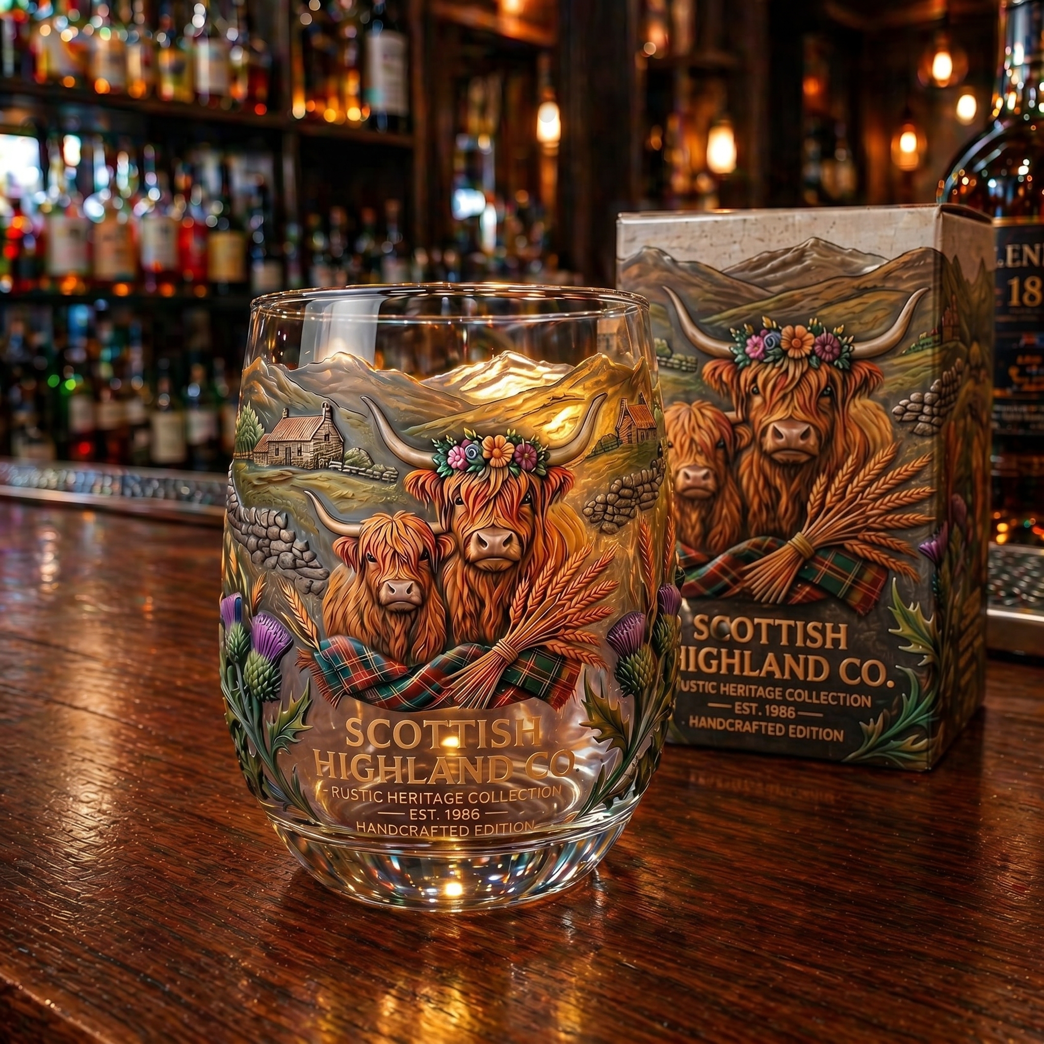 🥃 The Highland Cow Legacy Tumbler — Where craft meets calm