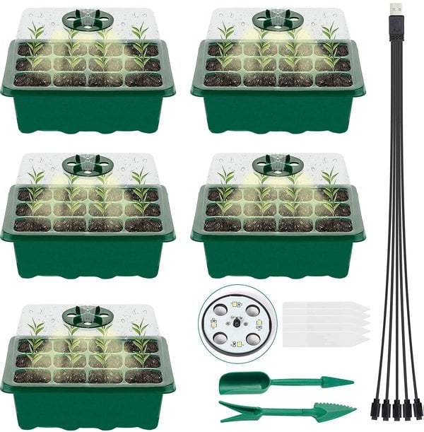 🔥Hot Sale Promotion 49% OFF - Seed Starter Trays with Grow Light